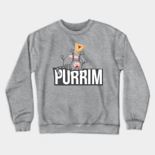 Purim Cat - Shalach Manos Crewneck Sweatshirt